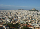 Vista da cidade de Atenas