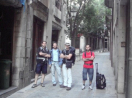 Nas estreitas ruas de Girona