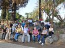 No Monte das Bem-Aventuranças, filósofos clínicos brasileiros, introspectivos sentindo a brisa e meditando o acontecido e as palavras de Jesus.